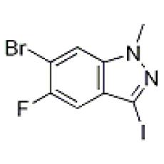 ZH926416 6-bromo-5-fluoro-3-iodo-1-methyl-1H-indazole, ≥95%