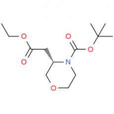 ZS928544 (s)-3-(2-乙氧基-2-氧代乙基)吗啉-4-羧酸叔丁酯, 97%