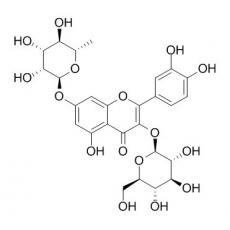 槲皮素-3-O-葡萄糖-7-O-鼠李糖苷分析标准品,HPLC≥98%